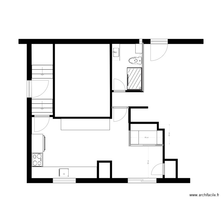 lesco cuisine. Plan de 0 pièce et 0 m2