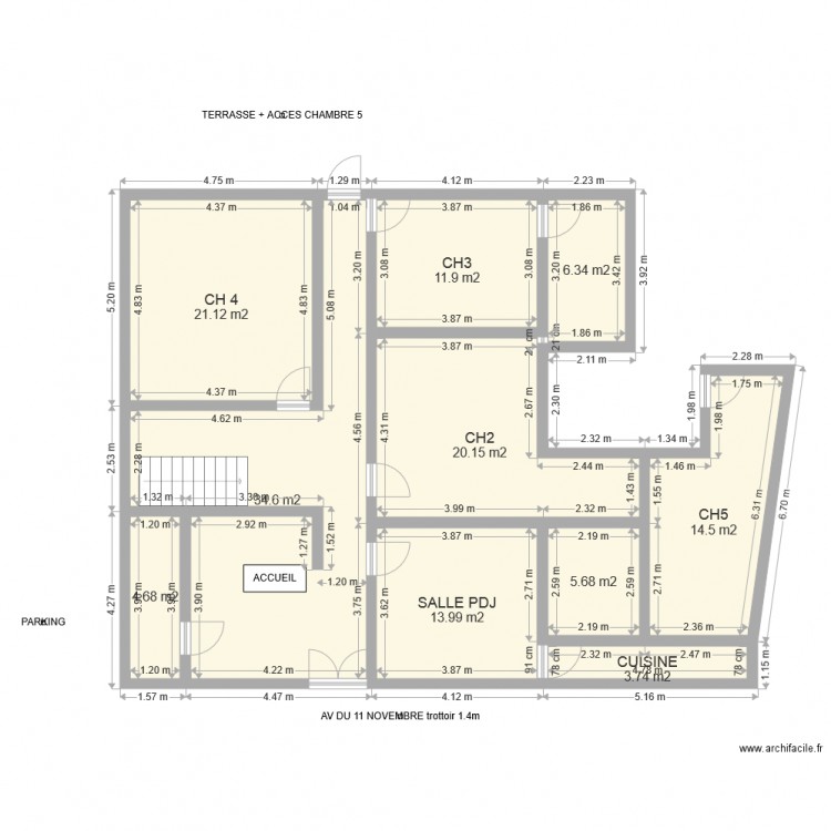 HOTEL LA TOUR DES FEES. Plan de 0 pièce et 0 m2