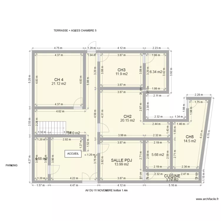 HOTEL LA TOUR DES FEES. Plan de HOTEL LA TOUR DES FEES. Plan de