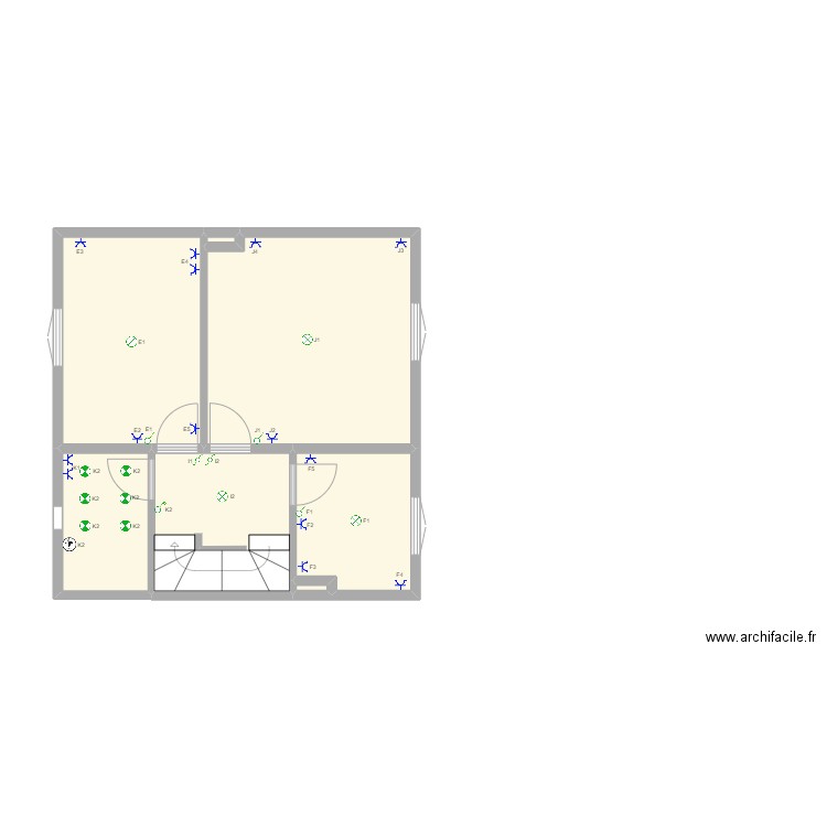 Gaétane étage. Plan de 0 pièce et 0 m2