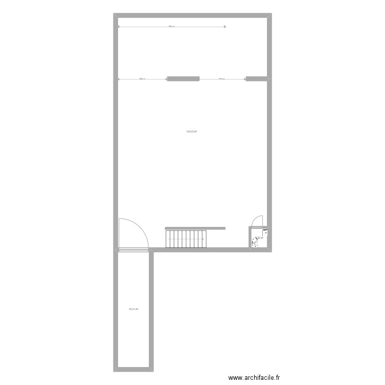 ST OUEN W. Plan de 3 pièces et 159 m2