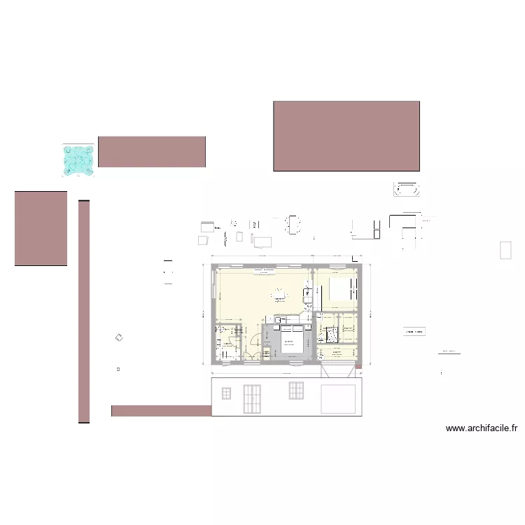 struture interchangeable. Plan de 