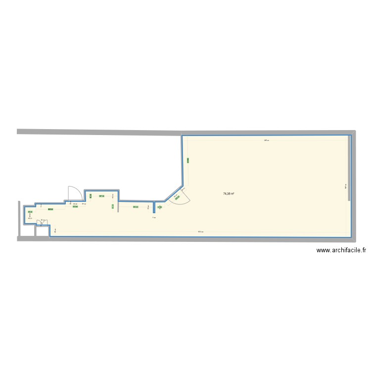 plan salle K. Plan de 0 pièce et 0 m2