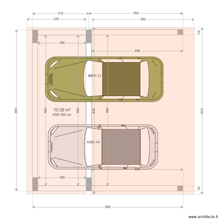 Abri voiture IPN. Plan de 0 pièce et 0 m2