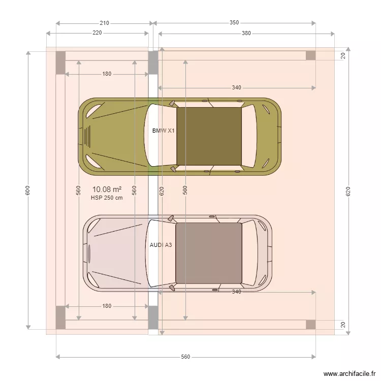 Abri voiture IPN. Plan de Abri voiture IPN. Plan de