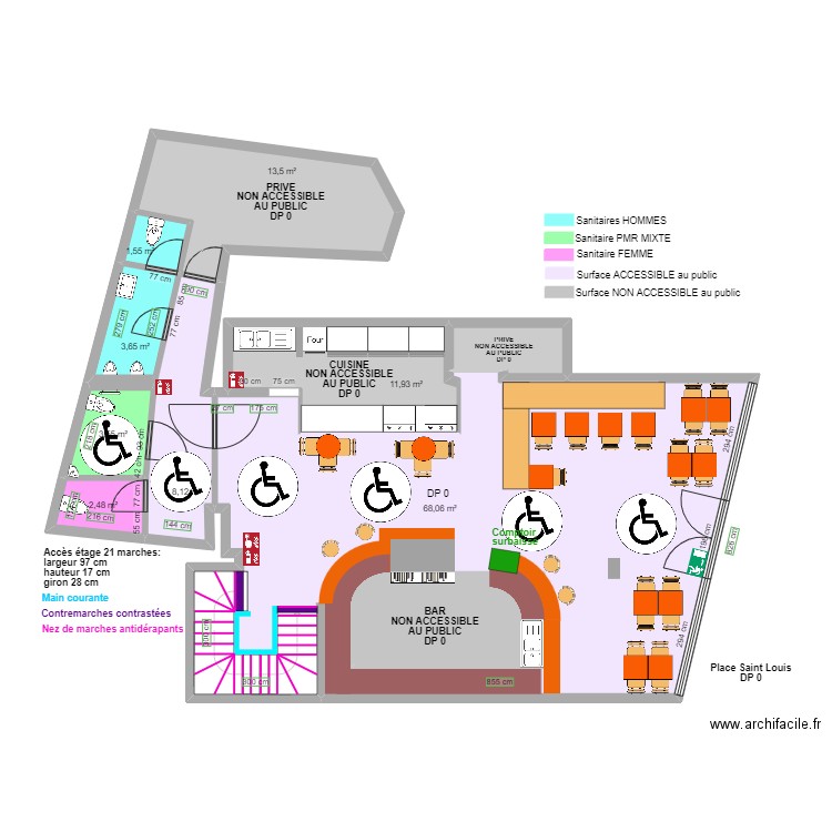 BAB RDC APRES TRAVAUX ESP ROT 3EME EDITION. Plan de 0 pièce et 0 m2