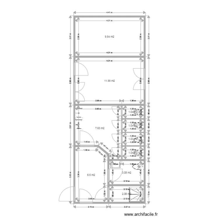 CMCAS SANITAIRES SURY AUX BOIS. Plan de 