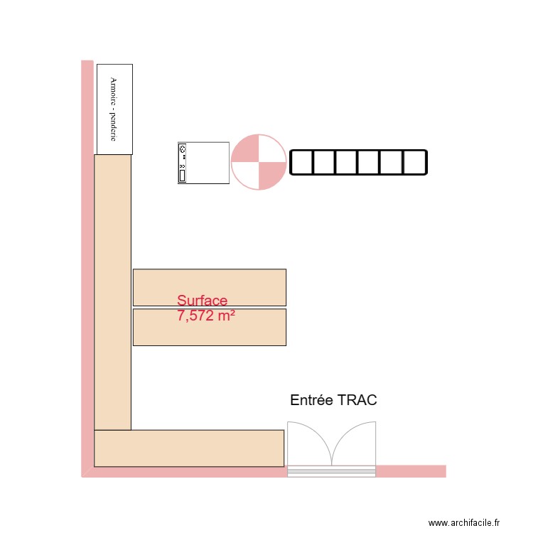 Nouvel agencement. Plan de 0 pièce et 0 m2