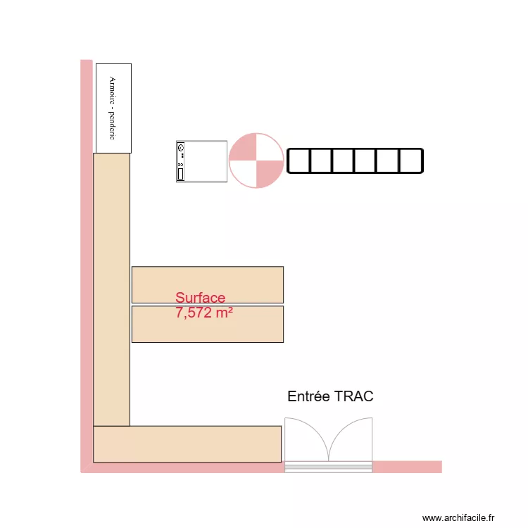 Nouvel agencement. Plan de 