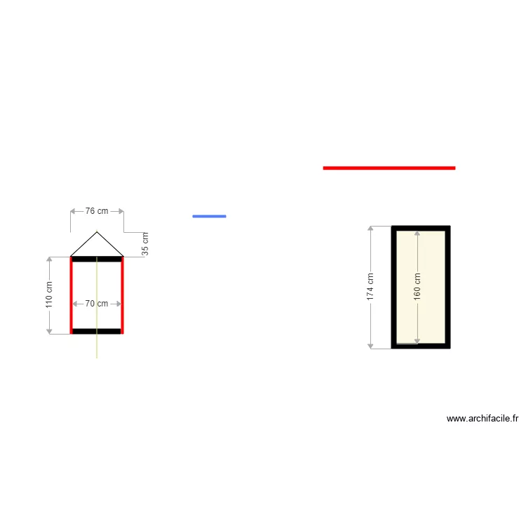 LIT EN COURS. Plan de 