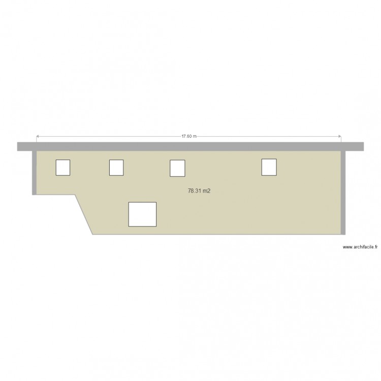 PROJET facage sud . Plan de 0 pièce et 0 m2