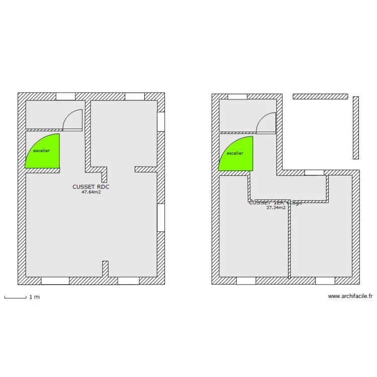 Plan EXISTANT CUSSET . Plan de Plan EXISTANT CUSSET . Plan de