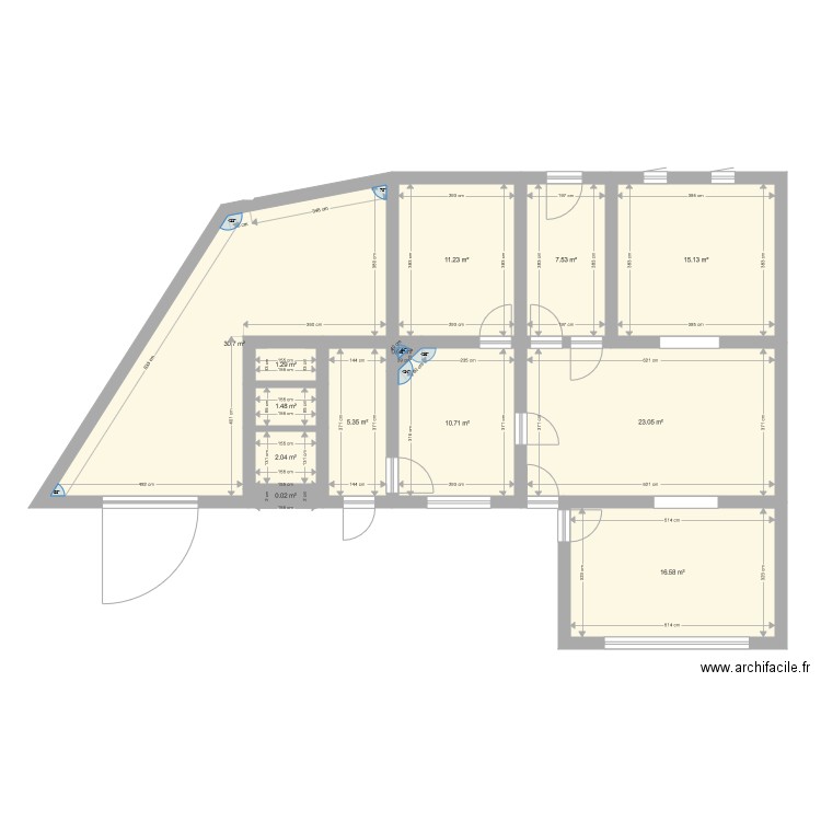 Maison Wagnelee existante. Plan de 0 pièce et 0 m2