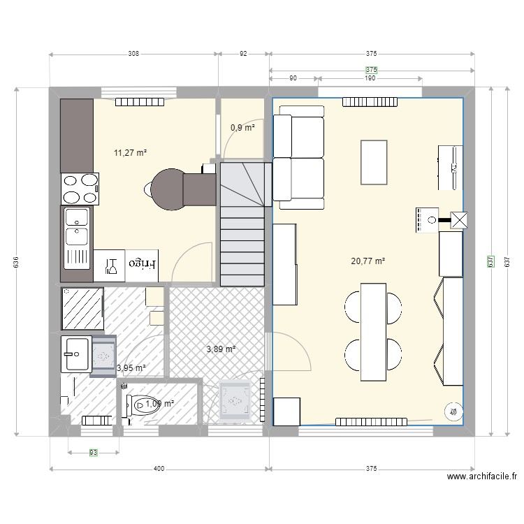 Maison configuration actuelle pdf. Plan de 7 pièces et 42 m2