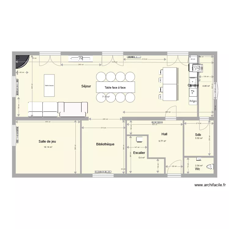 Maison Fillinges Projet 3. Plan de 