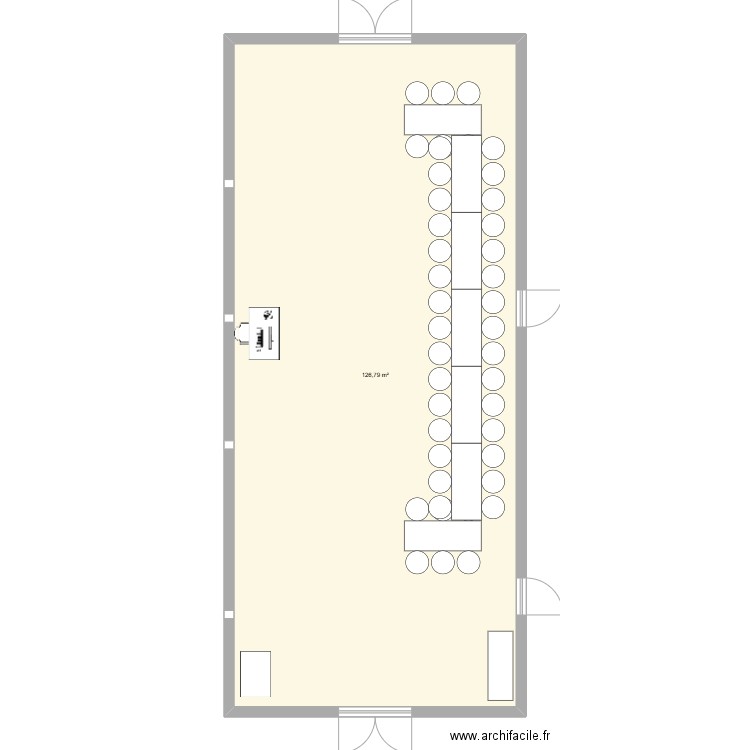 plan de table P&M 13/09/25. Plan de 1 pièce et 127 m2