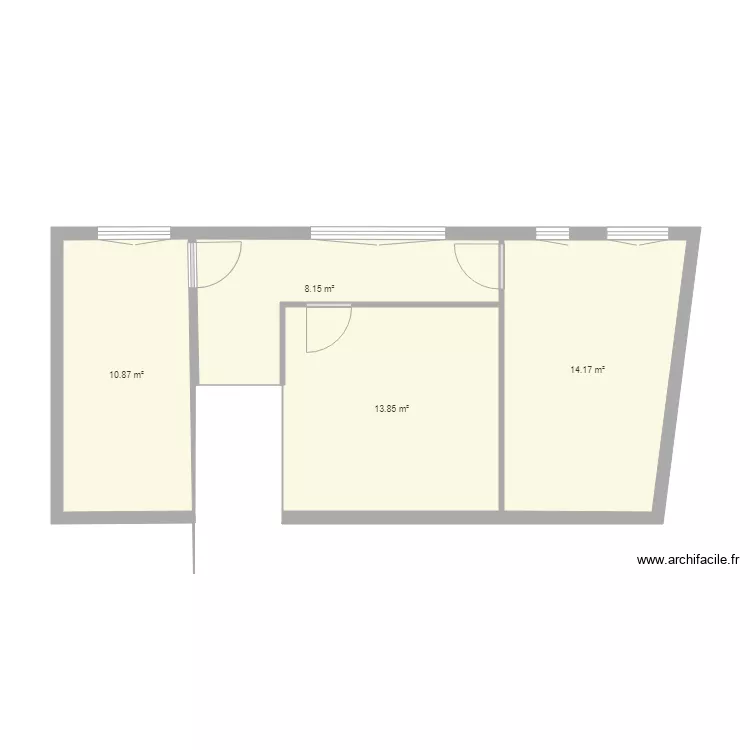 maison a halloy les pernoy. Plan de 