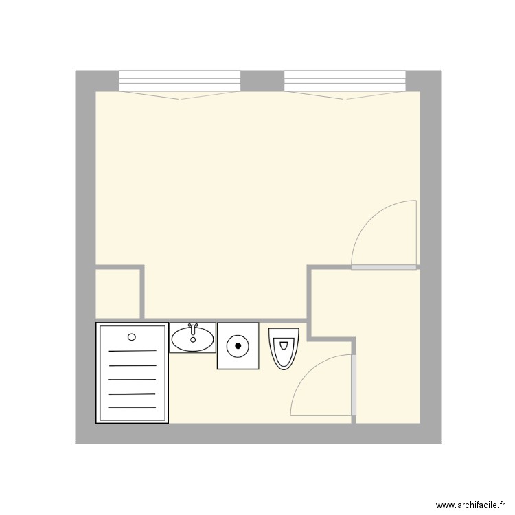 STUDIO. Plan de 0 pièce et 0 m2