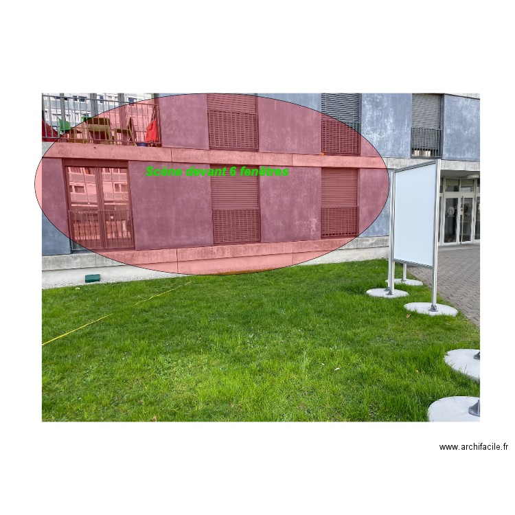 fenêtres cité U. Plan de 0 pièce et 0 m2