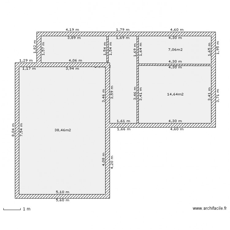 piece a vivre pm. Plan de 0 pièce et 0 m2