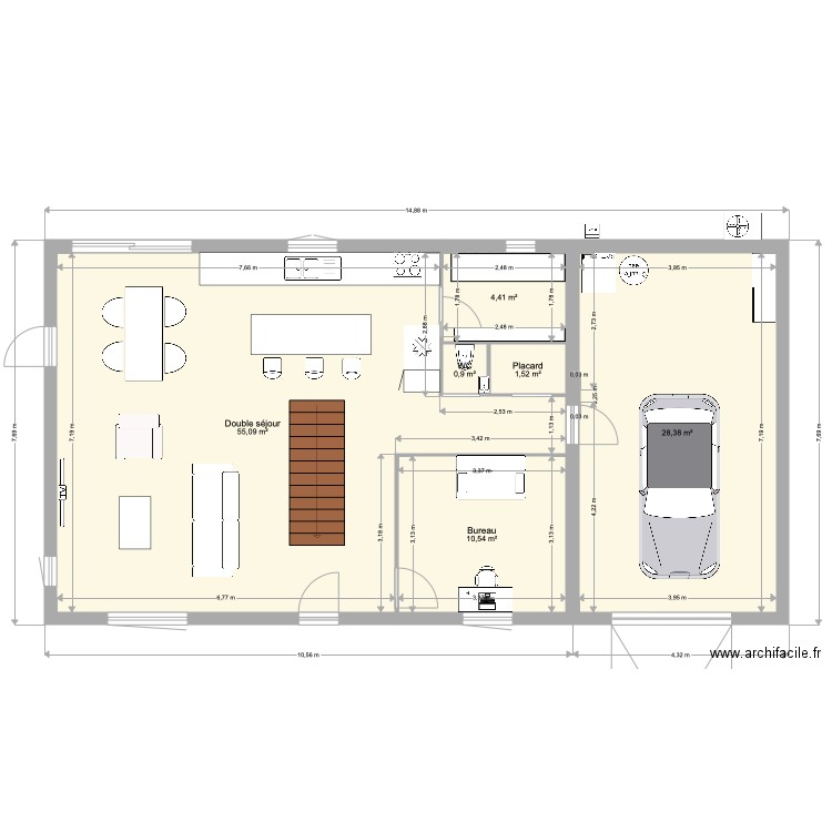 Maison  RDCN. Plan de 0 pièce et 0 m2