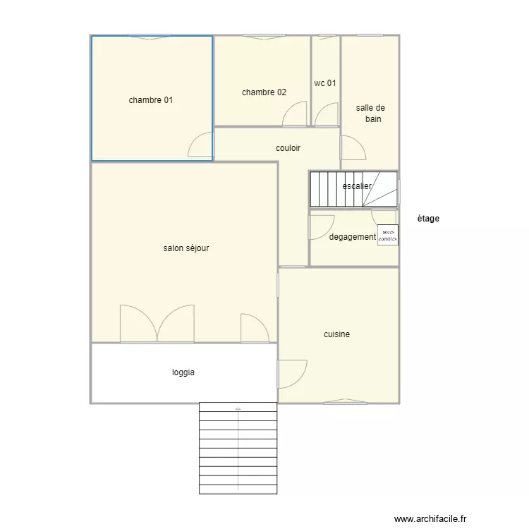 d angelo 1112 am &eacute;tage. Plan de 