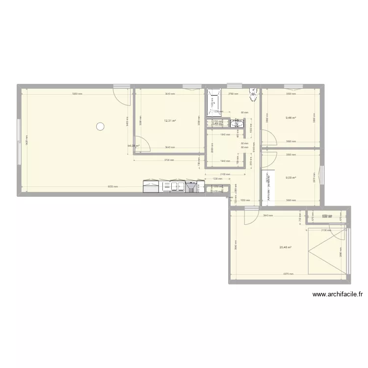 Appt Fr&eacute;d&eacute;rique Barroso Avant. Plan de 