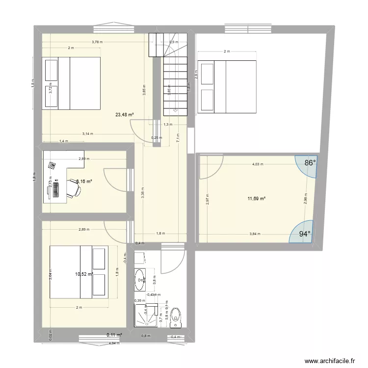 etage. Plan de 