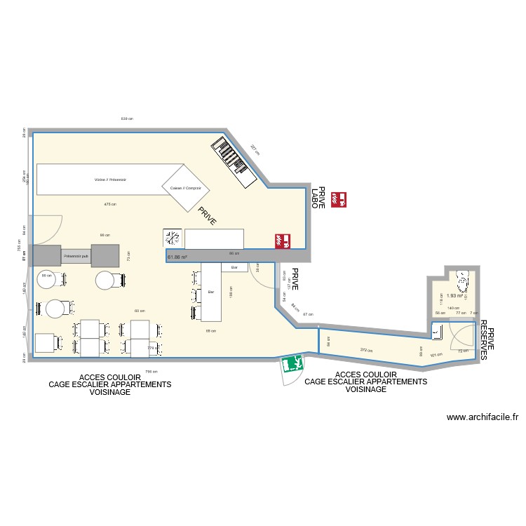 LA TARTINE GOURMANDE. Plan de 0 pièce et 0 m2 LA TARTINE GOURMANDE. Plan de 0 pièce et 0 m2