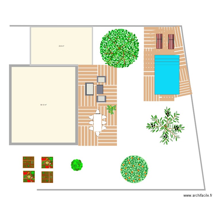 jardin 2. Plan de 0 pièce et 0 m2