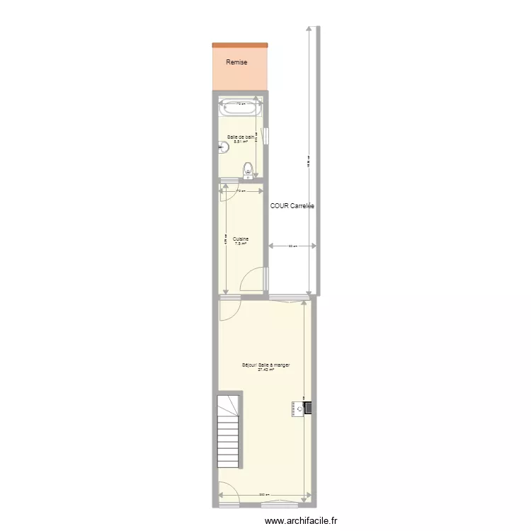 nouvelle maison elise. Plan de 