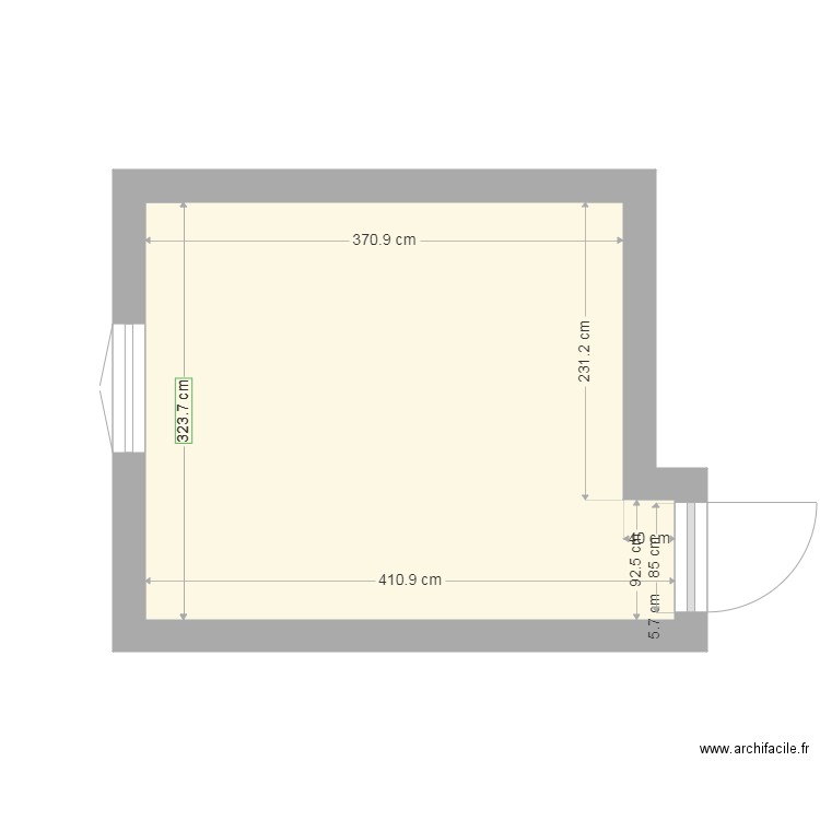 CHAMBRE 1 COTES. Plan de 0 pièce et 0 m2