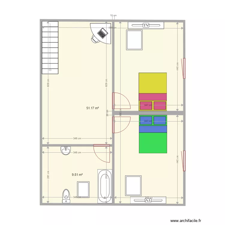 proget ancey etage  a etudier. Plan de 