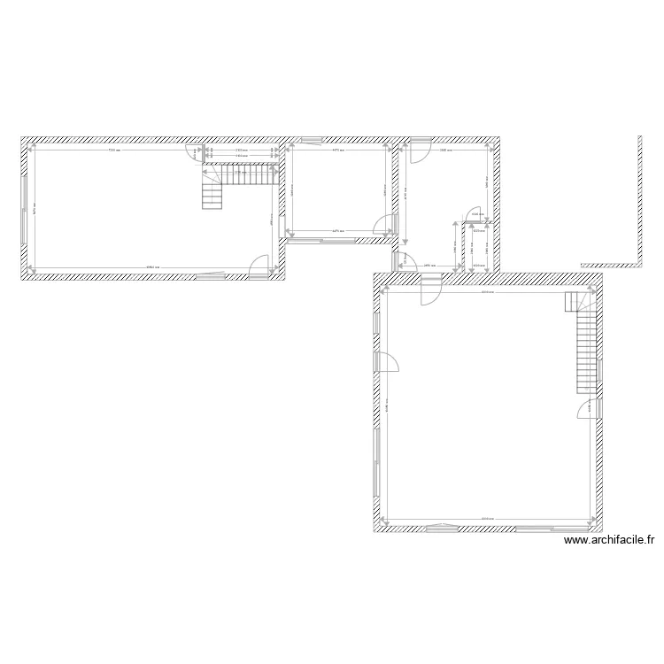 Maison RDC. Plan de 