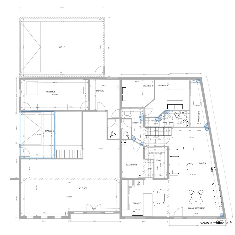 maison La Chapelle Chaussée limite propriété 2. Plan de 0 pièce et 0 m2