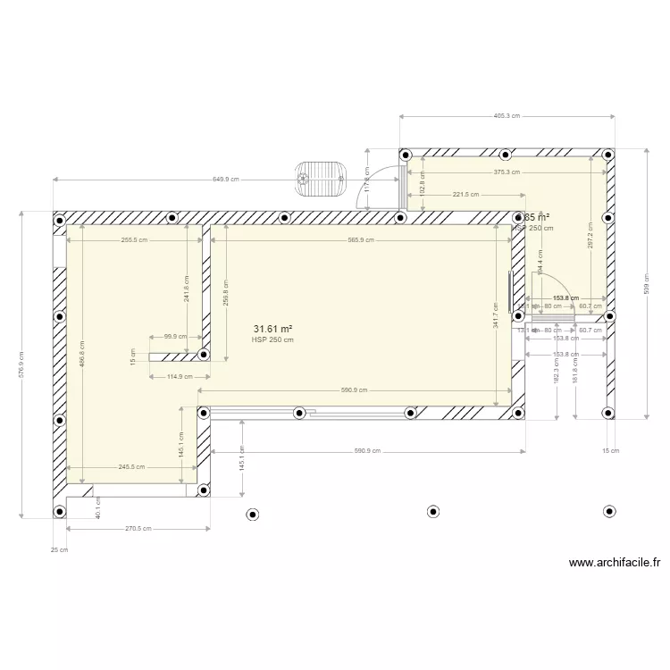 Noduwez plots beton. Plan de 