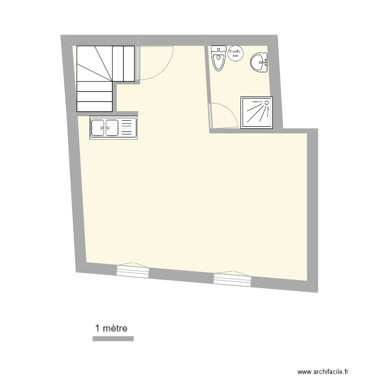 CARMES 8 LOGEMENT R+2. Plan de 3 pièces et 29 m2