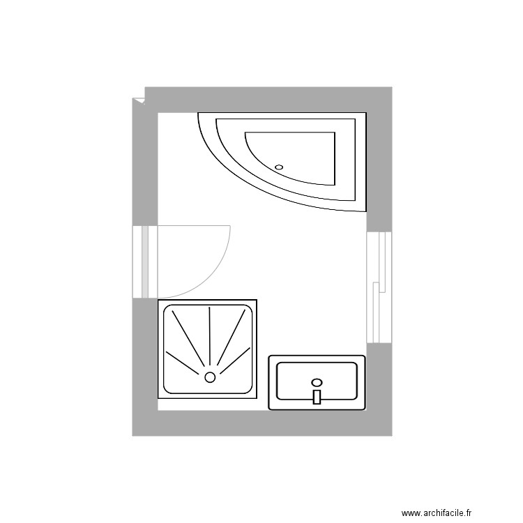 sdb patricia 4. Plan de 0 pièce et 0 m2