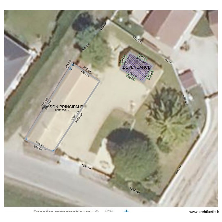 DEPENDANCE. Plan de 0 pièce et 0 m2