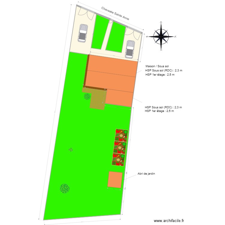 Maison Saint Thierry Plan exterieur 2021. Plan de 6 pièces et 662 m2