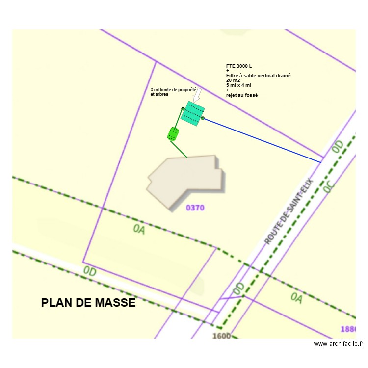 Gerard Plan de masse filtre sable. Plan de 0 pièce et 0 m2