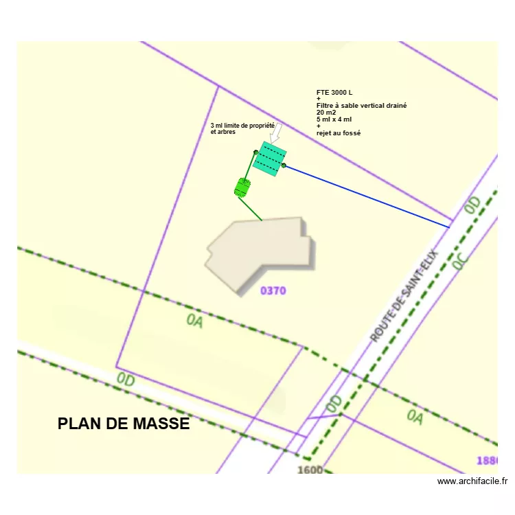 Gerard Plan de masse filtre sable. Plan de 