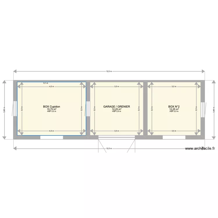 Box Chevaux. Plan de Box Chevaux. Plan de