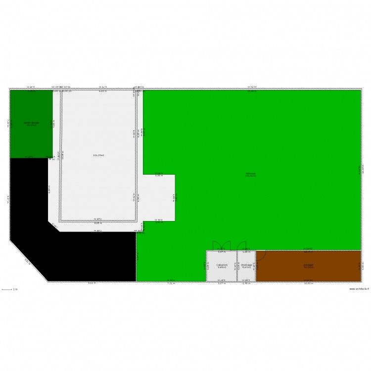 plan de masse projet 1. Plan de 0 pièce et 0 m2