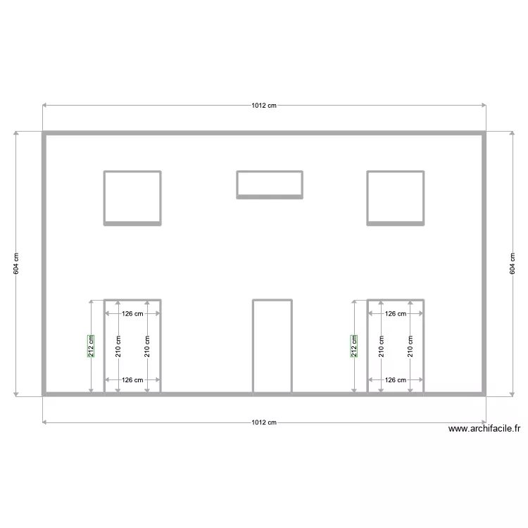 PLAN DE FACADE ARRIERE. Plan de PLAN DE FACADE ARRIERE. Plan de