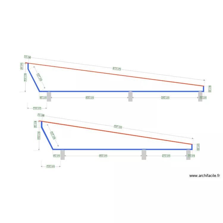 Toit villa 3. Plan de 