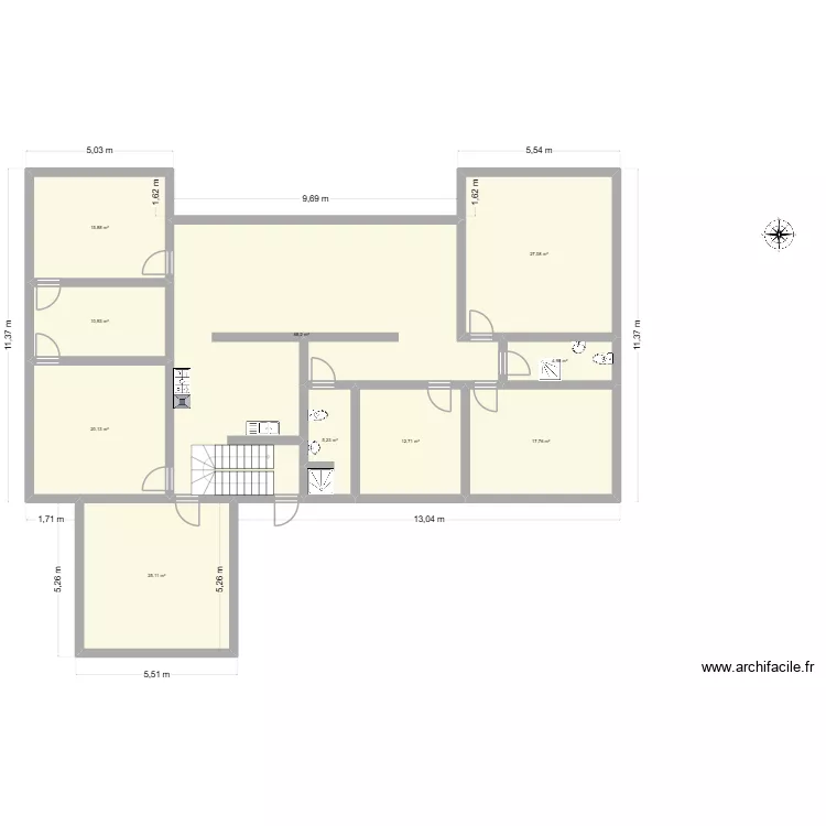 Mandrosoa1. Plan de 10 et 208 m² Mandrosoa1. Plan de 10 et 208 m²