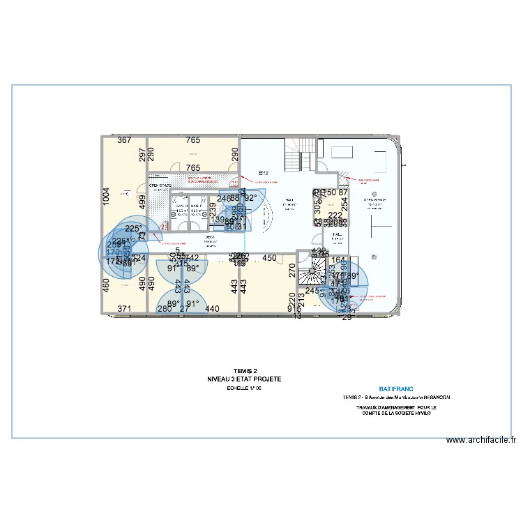 hyvilo R+3. Plan de 11 pièces et 164 m2