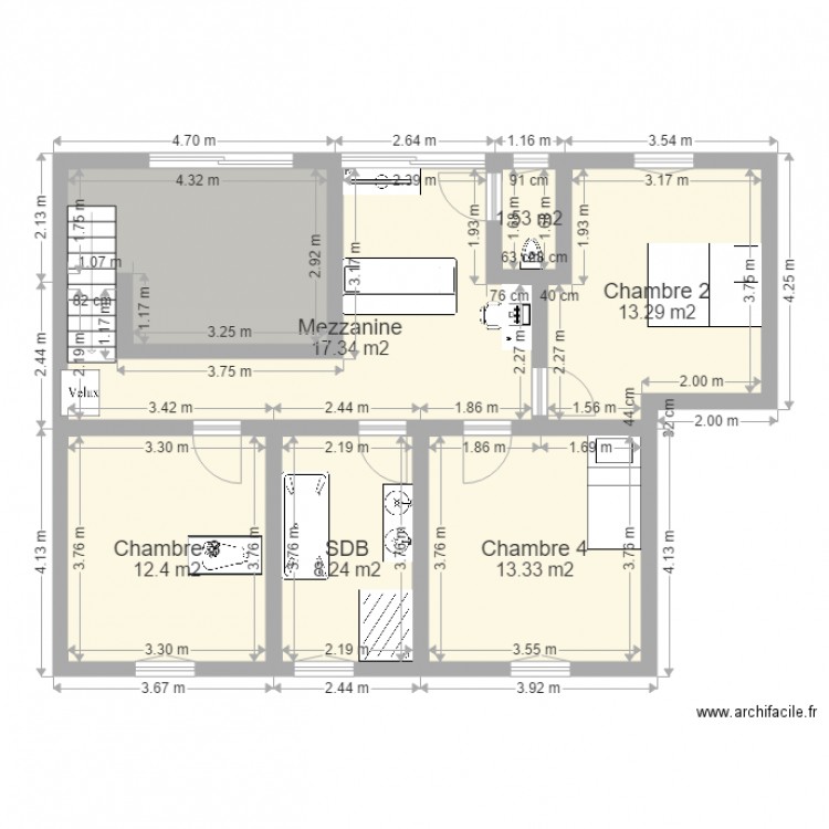 Maison. Plan de 0 pièce et 0 m2