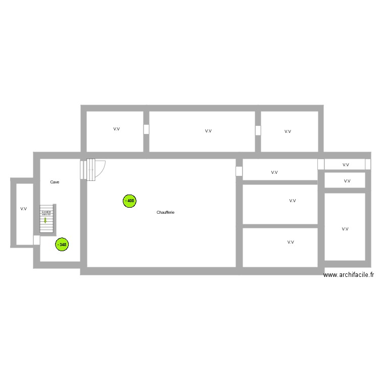 Ecole de La Calamine Bâtiment C moins 408. Plan de 0 pièce et 0 m2